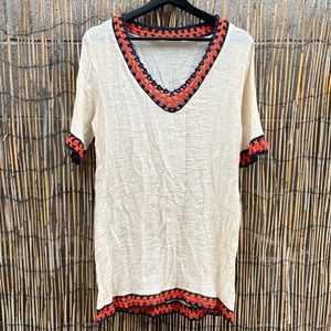 Sheer Off-White Tunic